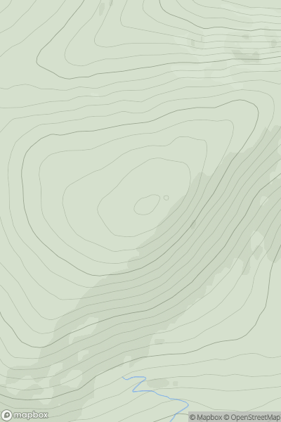 Thumbnail image for Ward Law [The River Tweed to the English Border] [NT262159] showing contour plot for surrounding peak